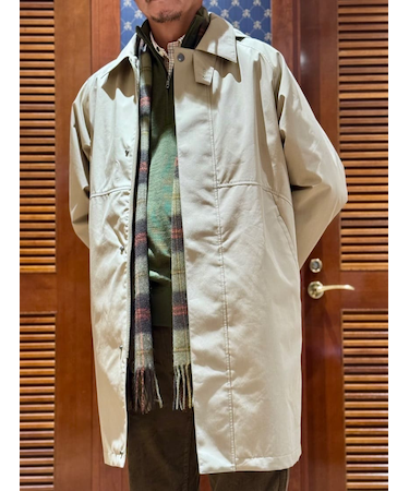 コットン／ナイロン　キルティングライナー　３Wayロングフーデッドコート