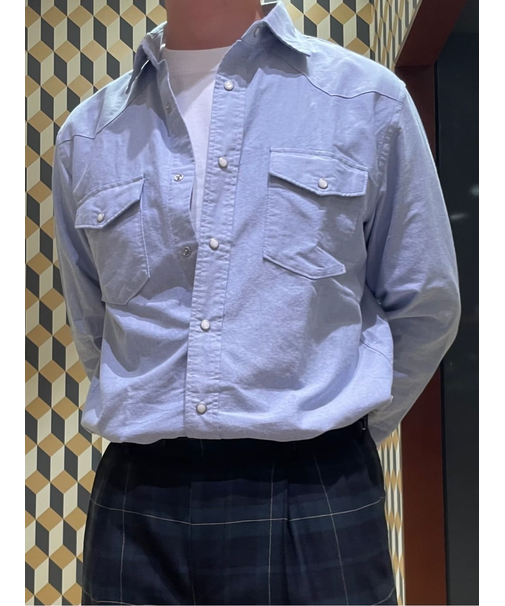 コットンオックスフォード ウエスタン フライデーシャツ