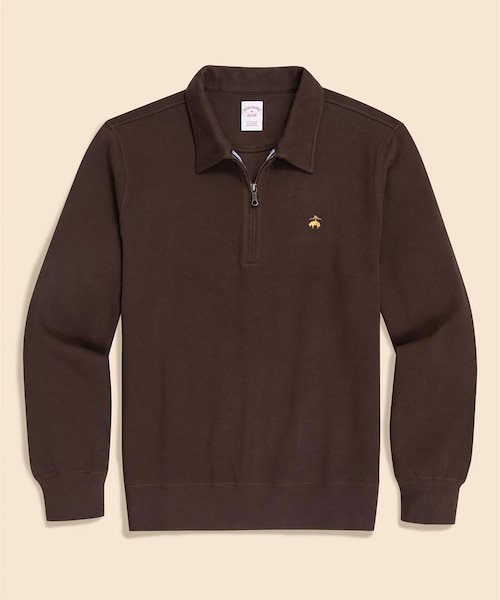 【NEW】ブルックスブラザーズ（Brooks Brothers）/コットンジャージー　GFロゴ　ハーフジップカラー　プルオーバー コットンジャージー GFロゴ ハーフジップカラー プルオーバー