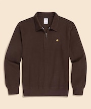 コットンジャージー　GFロゴ　ハーフジップカラー　プルオーバー