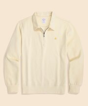 コットンジャージー　GFロゴ　ハーフジップカラー　プルオーバー