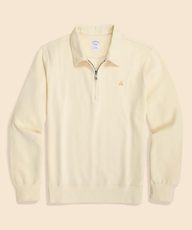 コットンジャージー GFロゴ ハーフジップカラー プルオーバー