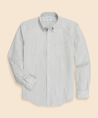 コットン　タッターソール　カジュアルシャツ　Regular Fit