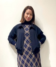 ウール　フロントタック　ボマージャケット