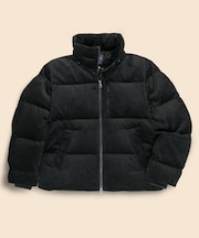 コットン　コーデュロイ　ショートパッファー　ダウンコート