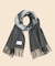 カシミヤ　ビッグゴールデンフリース　オブロングスカーフ