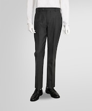 ウール　ハウンドトゥース　プレーンフロント　トラウザーズ　Classic