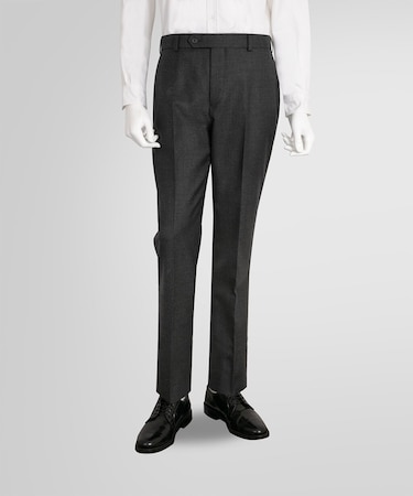 ウール ハウンドトゥース プレーンフロント トラウザーズ Classic
