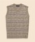 コットン／リネン　フェアアイル　Vネックベスト　Made in U.K