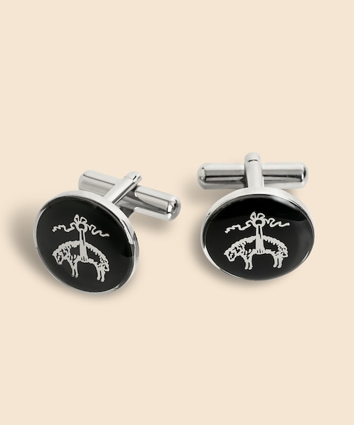 GFロゴ エナメルコーティング カフリンクス