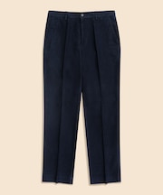 コットン　ブラッシュドツイル　プレーンフロントパンツ　Regular