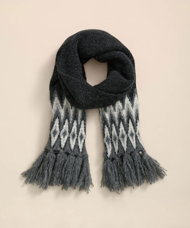 アルパカ／ウール　フェアアイル　マフラー