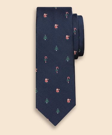 シルク　ホリデーツリー　レップタイ　Made in USA