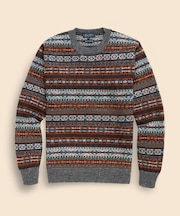 ウール　フェアアイル　クルーネックセーター　Made in England