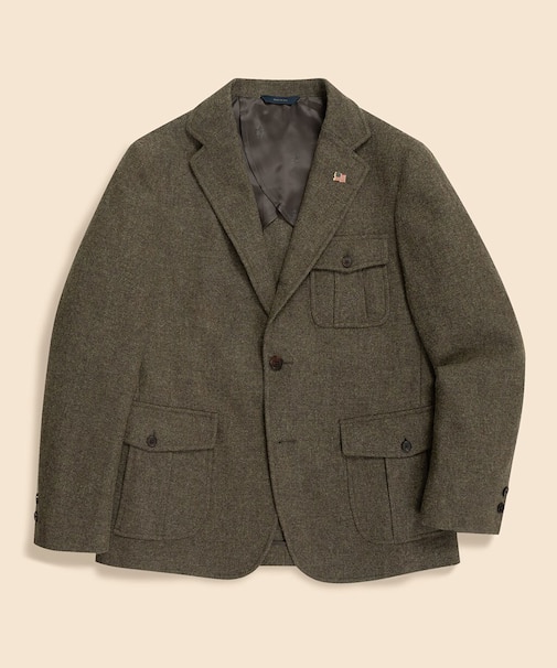 ウール　３釦ノーフォークジャケット　Made in USA