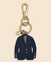 カウレザー ネイビーブレザー キーフォブ