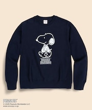 Brooks Brothers × PEANUTS　コットンフレンチテリー　スヌーピープリント　スウェットシャツ