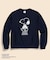 Brooks Brothers × PEANUTS　コットンフレンチテリー　スヌーピープリント　スウェットシャツ