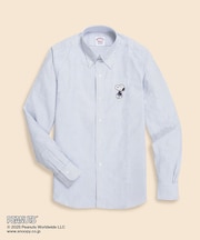 Brooks Brothers × PEANUTS　コットンオックスフォード　スヌーピーエンブロイダリー　ボタンダウンシャツ　Classic Fit