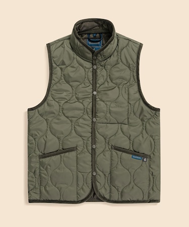 Brooks Brothers×LAVENHAM  ミックフィールド　キルティングベスト　Made in UK