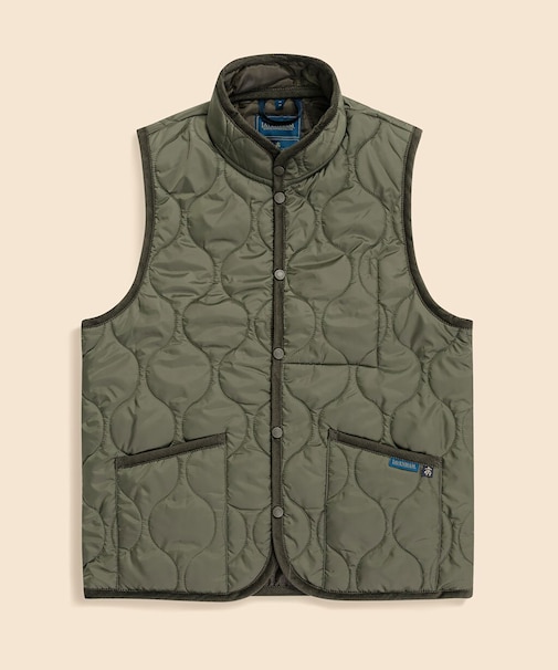 Brooks Brothers×LAVENHAM  ミックフィールド　キルティングベスト　Made in UK