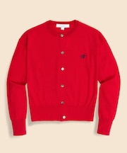 【Double B Collection】 キュプラ/ナイロン　BBロゴ　カーディガン