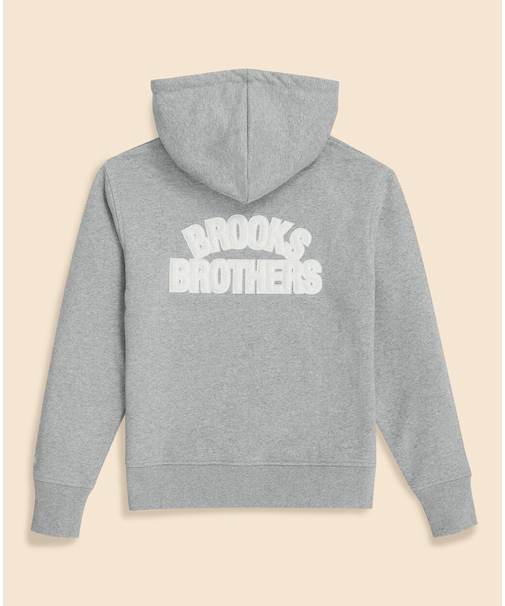 コットンフレンチテリー　BBロゴ　フルジップフーディー