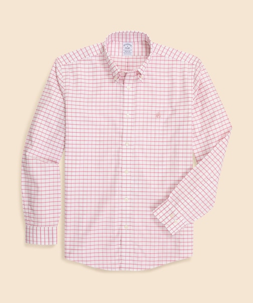 ストレッチオックスフォード　GFロゴ　シーズナルパターン　カジュアルシャツ　Regular Fit