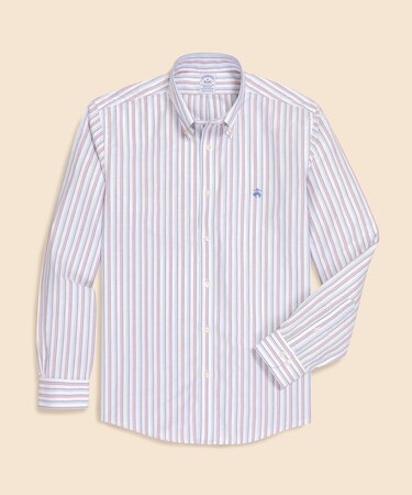 ストレッチオックスフォード　GFロゴ　シーズナルパターン　カジュアルシャツ　Regular Fit