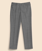 ポリエステル/ウール ピンヘッド クロップド ドレスパンツ