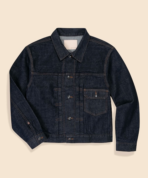 ワンウォッシュ セルビッジデニム トラッカージャケット