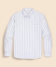 コットン　オックスフォード　ストライプ　フライデーシャツ