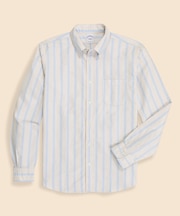 コットン　オックスフォード　ストライプ　フライデーシャツ