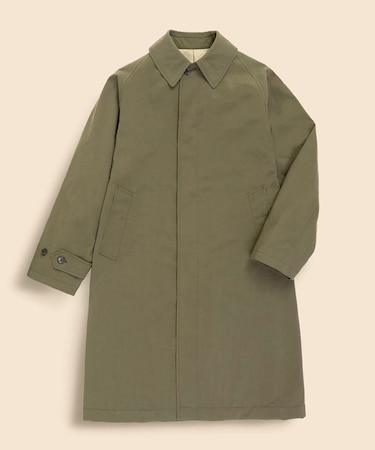 ナイロンタスラン　ラグランスリーブ　バルカラーコート