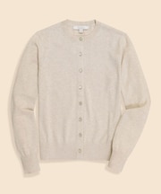 スーピマコットン　クルーネック　カーディガン