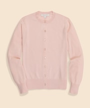 スーピマコットン　クルーネック　カーディガン