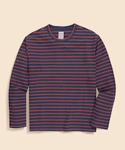 コットン　GFロゴ　マリナーストライプ　ロングスリーブTシャツ