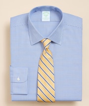 Brooks Brothers Explorer　スーピマコットンブレンド　チェック　ドレスシャツ　Slim Fit