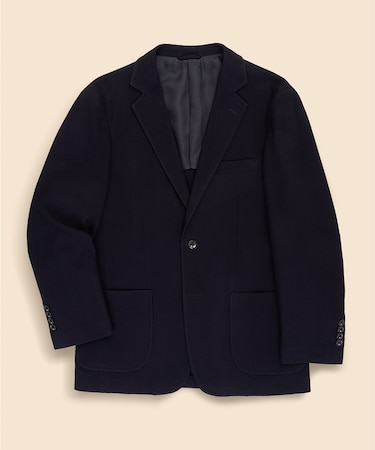 コットン　ニット　テキスチャード　シングル2釦ジャケット　Classic