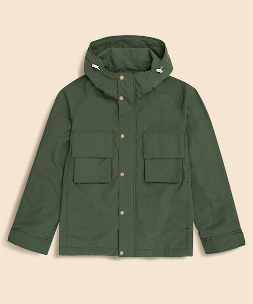 ナイロン　フーデッド　ウィンドブレーカー