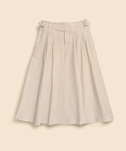 ストレッチコットン　グルカ　Aラインロングスカート