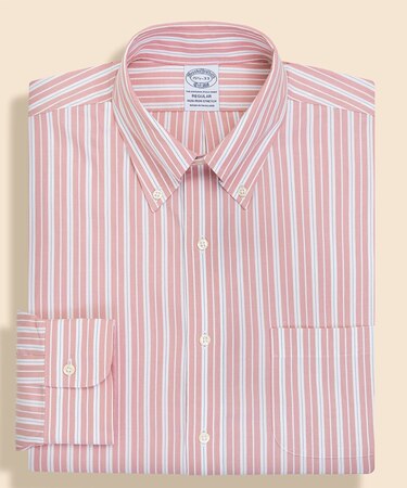 スーピマコットン　ストレッチピンポイントオックスフォード　シーズナルパターン　ドレスシャツ　Regular Fit