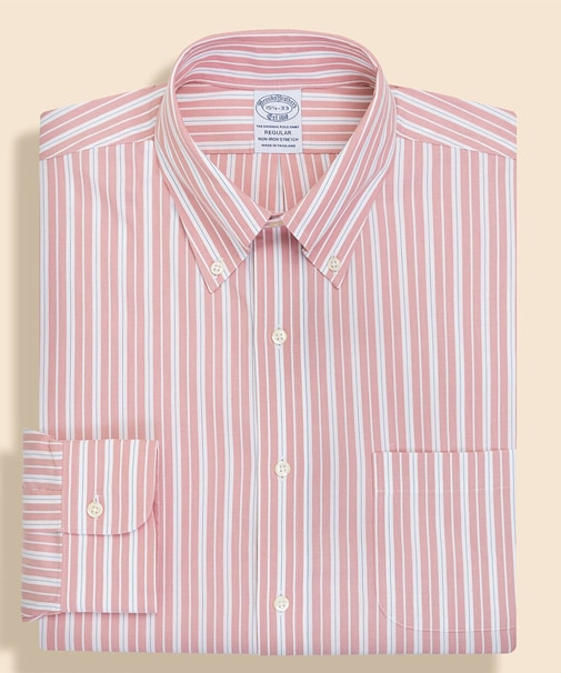 スーピマコットン　ストレッチピンポイントオックスフォード　シーズナルパターン　ドレスシャツ　Regular Fit