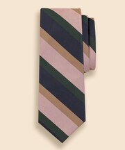 シルク　マルチワイドストライプ　レップタイ