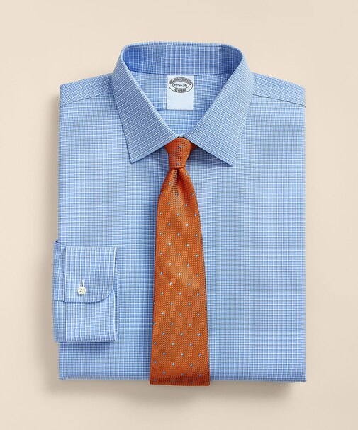 スーピマコットン　ストレッチロイヤルオックスフォード　シーズナルパターン　ドレスシャツ　Regular Fit