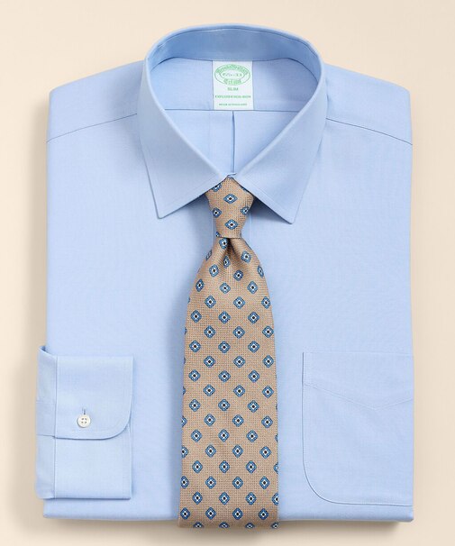 Brooks Brothers Explorer　スーピマコットンブレンド　ドレスシャツ　Slim Fit