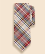 シルク　タータンチェックタイ