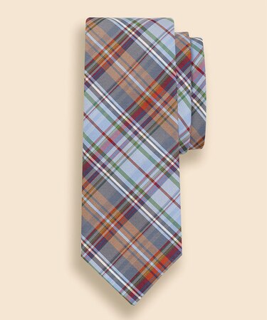 シルク　タータンチェックタイ