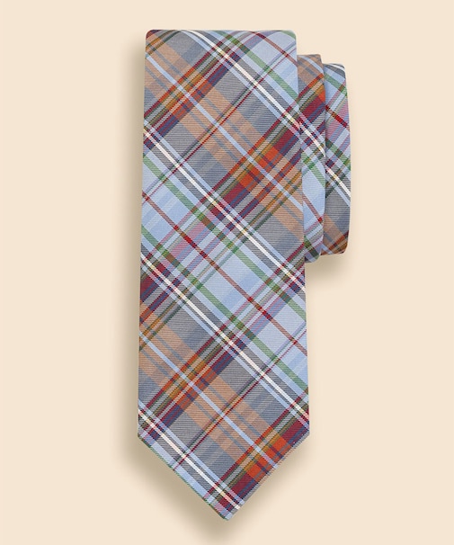 シルク　タータンチェックタイ