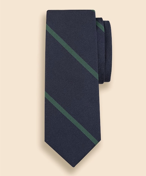 シルク　ワイドバーストライプ　レップタイ